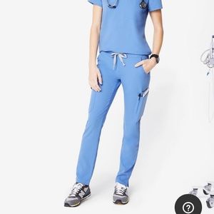 Figs Ceil Blue Yola - Skinny Scrub Pants - S
